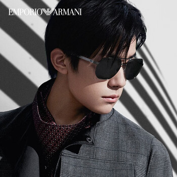EMPORIO ARMANI オーバルサングラス ブラックレンズ　イタリー GIORGIO ARMANI サングラス オーバル arcive イタリア製 - メルカリ