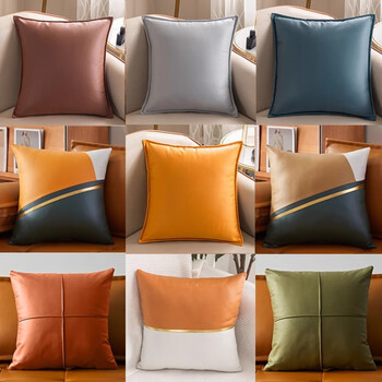 茵尚科技布抱枕皮沙发客厅靠枕套轻奢高级感含芯枕头床头靠背垫 茵尚科技布抱枕皮沙发客厅靠枕套轻奢高级感含芯枕头床头靠背垫