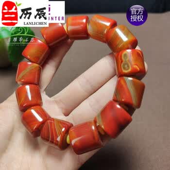 明時代 紅瑪瑙 手串 缠丝玛瑙 天然石 中国古美術 腕輪 装身具 C1A153 蚕丝玛瑙手串价格报价行情- 京东