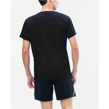 VICTOR威克多胜利羽毛球服男款训练服快干透气T恤T-40050 黑色 L