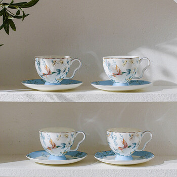 vidsel咖啡杯套装高档搬家乔迁新婚礼物结婚伴手礼陶瓷杯子礼盒生日礼品