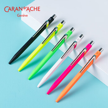 凯兰帝（CARAN  d'ACHE）卡达瑞士849圆珠笔宝珠笔黑色油性签字笔男女生学生用练字礼物送老师定制高档  黑色