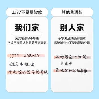 斑马牌（ZEBRA）【热门商品】JJ77按动黑色中性笔0.5mm签字笔商务水笔考试刷题笔高颜值学习办公文具用品 1支