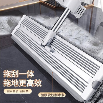 佳帮手平板拖把42cm共4块布杆长138cm免手洗家用一拖净2025两用拖布 佳帮手平板拖把42cm共4块布杆长138cm免手洗家用一拖净2025两用拖布