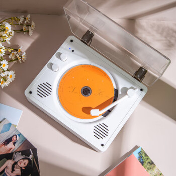 YEARS STAY时光岁月一体式CD机发烧友专辑播放器复古CD唱片机桌面音响蓝牙音箱cd机生日礼物墨绿色SG1988