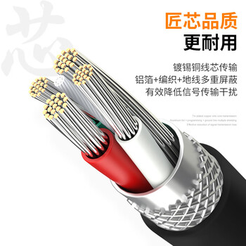 山泽（SAMZHE）Mini DP转HDMI转换器线雷电接口高清4K视频线适用苹果Mac微软Surface笔记本KDP20黑色2米YC1707