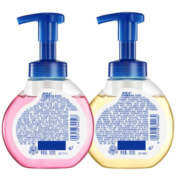 舒肤佳 泡泡洗手液（樱花+白茶）300gX2瓶【促销】呵护 健康抑菌99.9% 