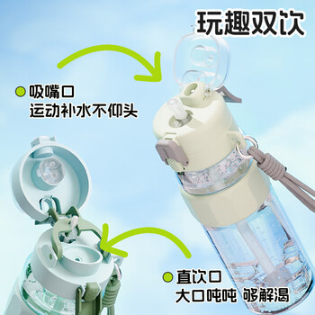 物生物运动水杯塑料杯tritan水杯大容量男士运动水壶户外健身夏季杯子