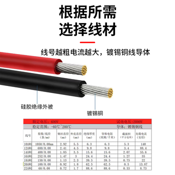 巴也 安德森灰色50A大电流插头折弯转接线 10AWG线长0.13m BY-S50A10
