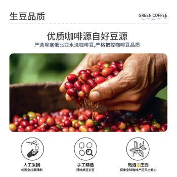 甜心至尊水洗耶加雪菲手冲咖啡豆精品可现磨咖啡豆手冲京东自营200g/袋