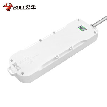 公牛（BULL）新国标插座 8插位总控开关全长3米插线板插排GN-610