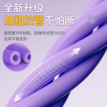 李宁（LI-NING）脚蹬拉力器弹力绳仰卧起坐辅助器脚踏卷腹家用普拉提健身器材