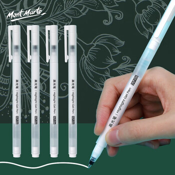 艺蔻（ARTECHO）白色高光笔绘画笔手绘马克笔高光白笔素描勾线笔高光画笔6支白色+A5黑卡纸25张 V CS-AT6+A5