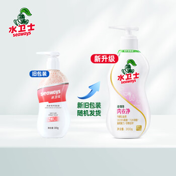 水卫士内衣内裤专用洗衣液300g 女士内衣净去黄去血渍手洗内衣机洗杀菌 水卫士内衣内裤专用洗衣液300g 女士内衣净去黄去血渍手洗内衣机洗杀菌