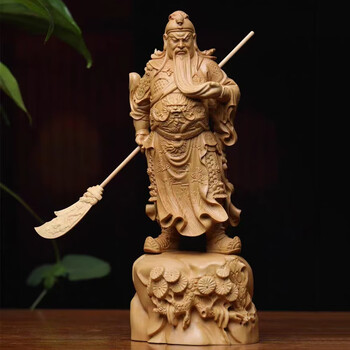 木雕关公武财神价格报价行情- 京东