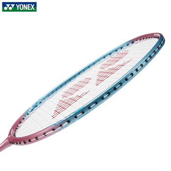 YONEX羽毛球拍全碳素训练进阶单拍双拍NF-8S 粉红/蓝4U成品拍
