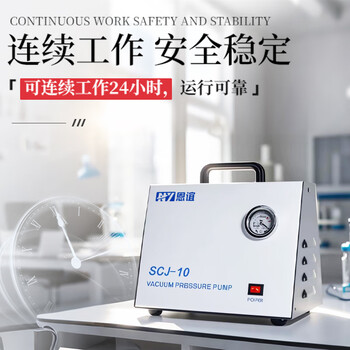 恩谊 无油隔膜真空泵实验室正负压便携减压抽气泵 SCJ-15T【15升调压型】