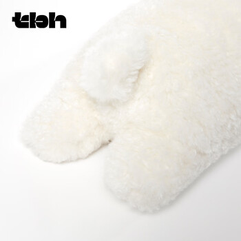 野兽派家居（tbh）微笑樱花比熊犬条形抱枕靠垫客厅办公室抱枕沙发腰枕床头靠枕礼物