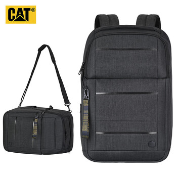 卡特（CAT）双肩包多用手提包电脑包16英寸商务背包大容减负拉杆悬挂黑 84348