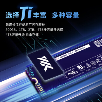 致态（ZhiTai）长江存储 2TB SSD固态硬盘 NVMe M.2接口 Ti600系列 (PCIe 4.0 产品)