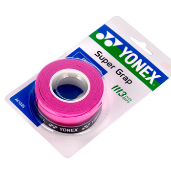 YONEX尤尼克斯羽毛球手胶运动吸汗带握把胶AC-102C-026粉色三条装 YONEX尤尼克斯羽毛球手胶运动吸汗带握把胶AC-102C-026粉色三条装