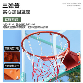 LIVEX篮球架标准成人户外篮球框可移动仿液压蓝球架家用室外篮球架子