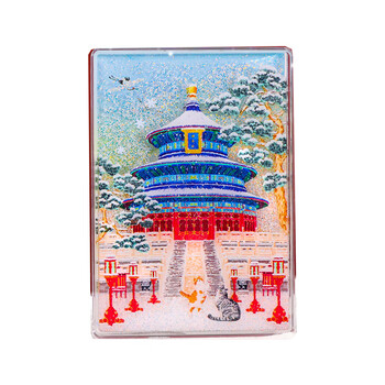 优学库北京AR流沙冰箱贴城市磁贴颐和园天坛景区旅游纪念品地标冰箱贴 天坛 伴手礼