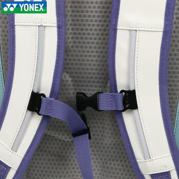 尤尼克斯（YONEX）羽毛球包方包双肩大容量背包 BA02312EX 白/珍珠蓝