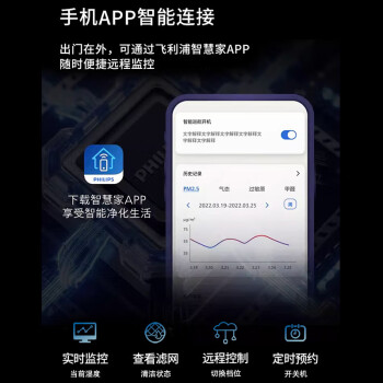 飞利浦（PHILIPS）加湿器家用无雾空气加湿器卧室孕妇婴儿母婴专用卧室静音除菌大容量落地式大雾量加湿机