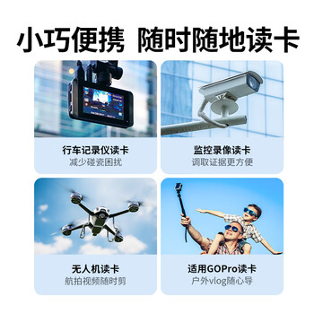 绿联USB/Type-C读卡器3.0高速  SD/TF多功能合一适用电脑/平板/手机/苹果16/15运动相机无人机ccd监控