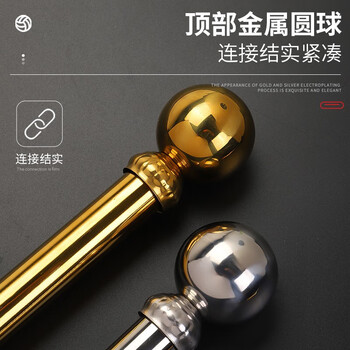 易利丰（elifo）立式党旗国旗摆件办公室带杆落地旗杆固定带底座4号标准旗帜会议室内五星红旗架2米立杆装饰用品