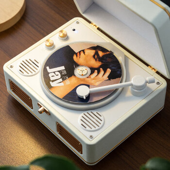 YEARS STAY时光岁月一体式CD机发烧友专辑播放器复古CD播放机唱片机桌面蓝牙音响音箱cd机粉色B SG1999