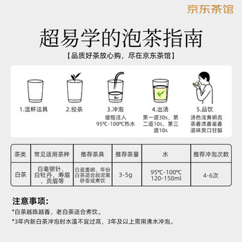 八马茶业 福鼎白茶白牡丹1500g 2015年5饼礼盒装茶叶 送礼 [送试茶]