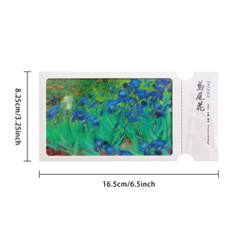 优学库透光明信片复古文艺光影透卡高颜值女孩学生读书页节日礼物 白玫瑰 伴手礼