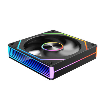 玩嘉棱镜8Pro ARGB风扇 黑色反叶 机箱散热12CM风扇神光同步5V3针ARGB PWM温控调速