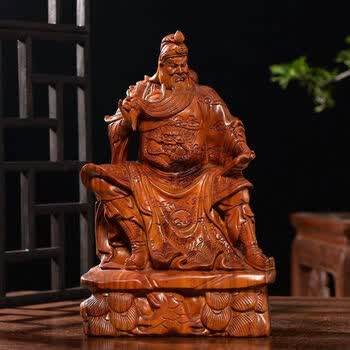 木雕关公武财神价格报价行情- 京东