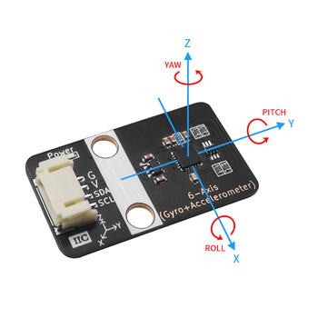 凯元达 mpu6050六轴陀螺仪传感器模块ph2.0接口适用arduino支持mixly编程六轴陀螺仪模块