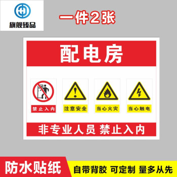 配電房安全標識牌配電箱有電危險警示標誌禁止吸菸當心觸電提示警告牌