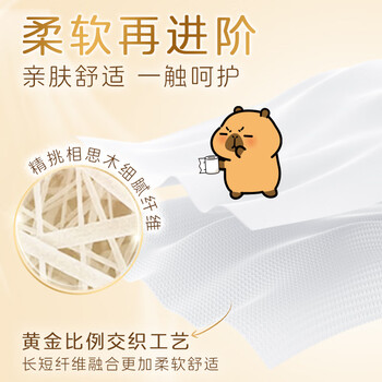 清风有芯卷纸 原木金装4层160克*10卷 卫生纸纸巾  厕纸 卷筒纸