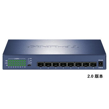 TP-LINK普联万兆交换机8口 全光口SFP+接光纤 10G/2.5G/1G三种速率 TL-ST1008F升级2.0版