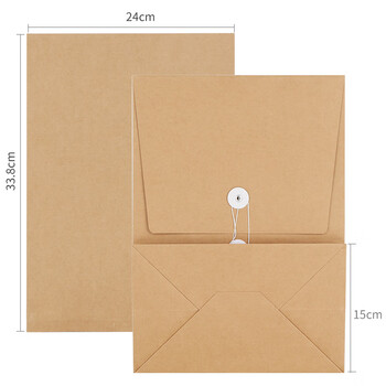 优必利 20只全空白档案袋牛皮纸加厚 A4无字资料袋办公标书合同密封文件袋 230g侧宽15cm K15 优必利 20只全空白档案袋牛皮纸加厚 A4无字资料袋办公标书合同密封文件袋 230g侧宽15cm K15