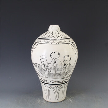 磁州窑梅瓶价格报价行情- 京东