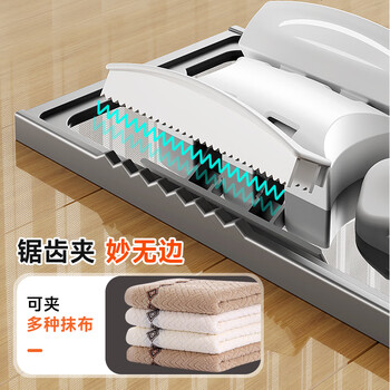 佳帮手夹布平板拖把50cm2布家用一拖净免手洗2025洗脸巾神器老式墩拖布
