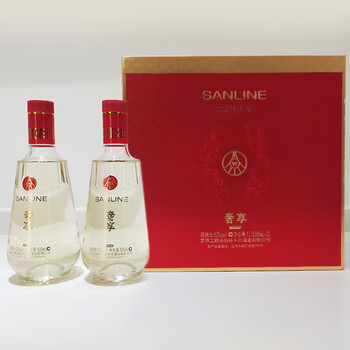 五粮液 白酒　SANLINE 紅山礼　500ml×2本 SANLINE干红葡萄酒-宜宾五粮液仙林生态酒业有限公司