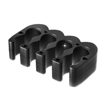 正鑫远 亚克力理线梳模组电源束线带主机电源理线器固线夹主板显卡线12PIN理线梳白色一套（40个）