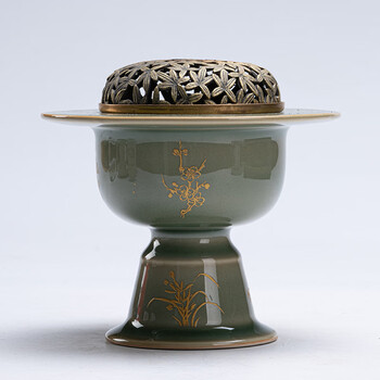 成行売切】龍泉窯青磁香炉【無底價】◇中国古玩骨董(同日落札同