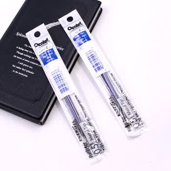 派通（Pentel ）0.5mm速干中性笔彩色替芯（适用于BLP75）LRP5 蓝色 12支装