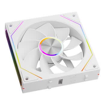 超频3（PCCOOLER）镜刃积木F3 X120白色反叶 三套包12cm机箱风扇/无线积木拼接/无限镜ARGB/PWM温控调速