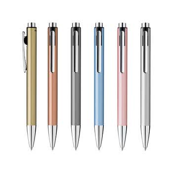 百利金（Pelikan）德国原装进口Pelikan百利金Snap K10系列进口雾银金属笔身原子笔商务 金色
