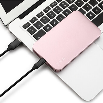 小盘(XDISK)500GB Type-C3.1移动硬盘Q系列2.5英寸 樱花粉 高速全金属8.9mm超簿便携精英款 稳定耐用